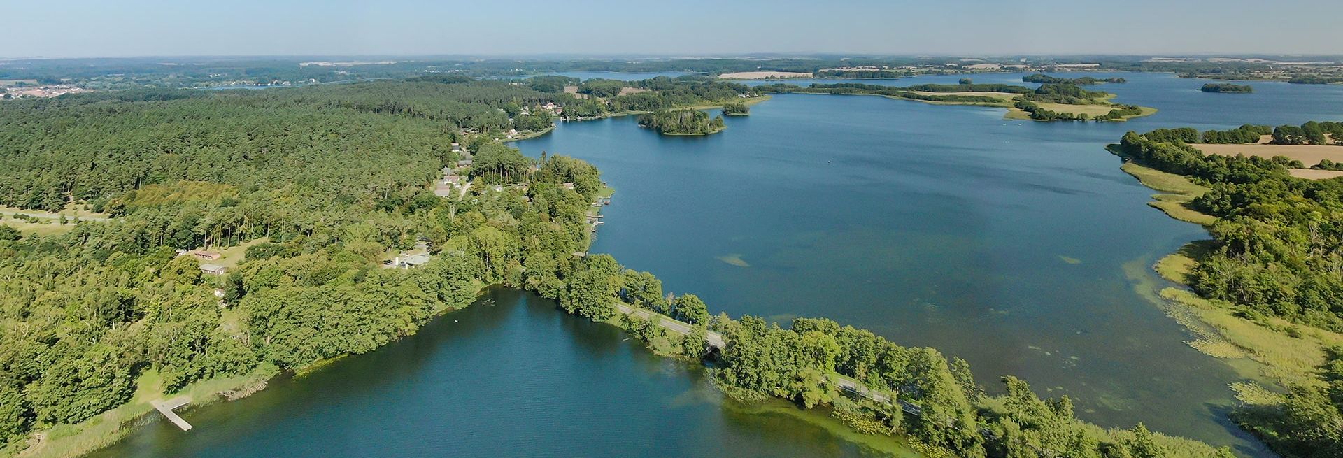 Krakower See, Luftaufnahme